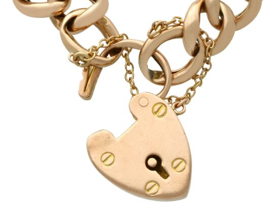 Heart Padlock Clasp Open