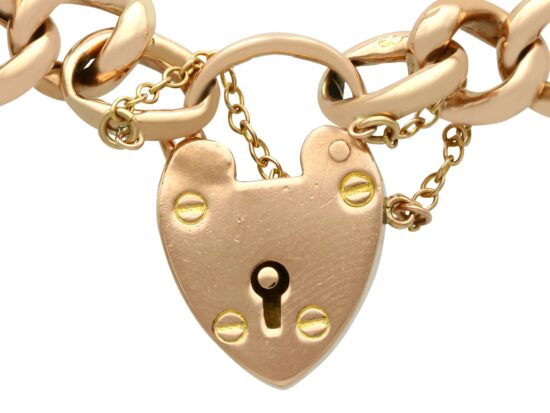 Heart Padlock Clasp Closed