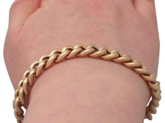 Curb Link Bracelet On Wrist