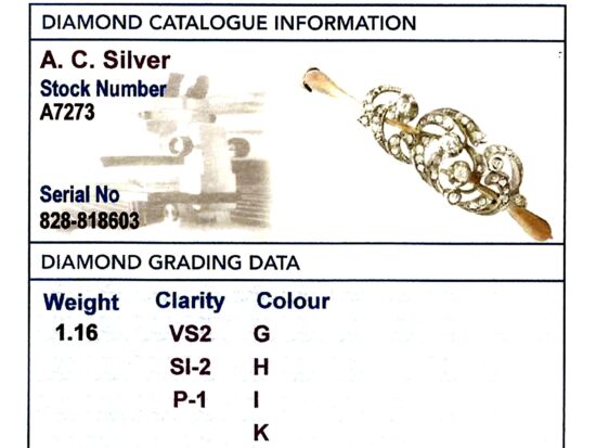 Diamond Grading Card With Bangle