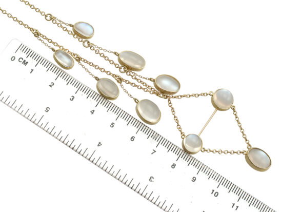 Victorian Moonstone Necklace size