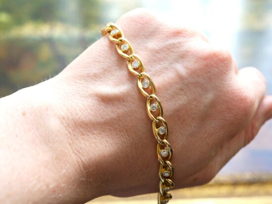 Diamond Curb Bracelet