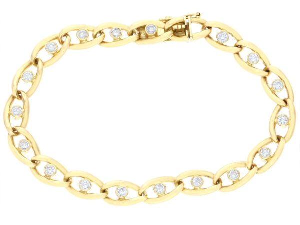 Vintage Gold Curb Bracelet Front