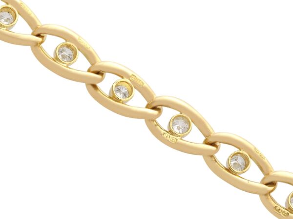 Diamond Curb Bracelet Reverse View
