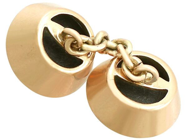 back of star diopside cufflinks