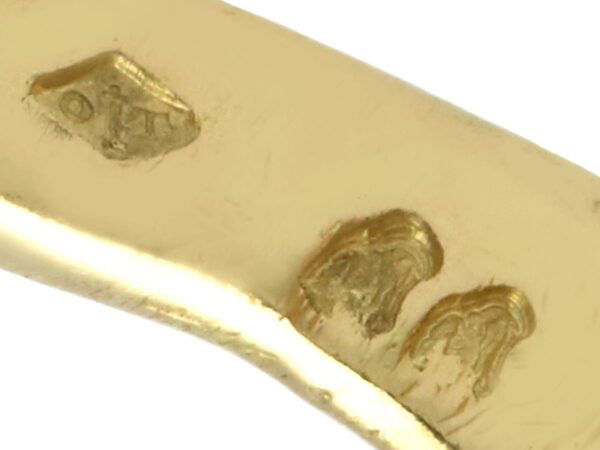 gold bird cufflink hallmark