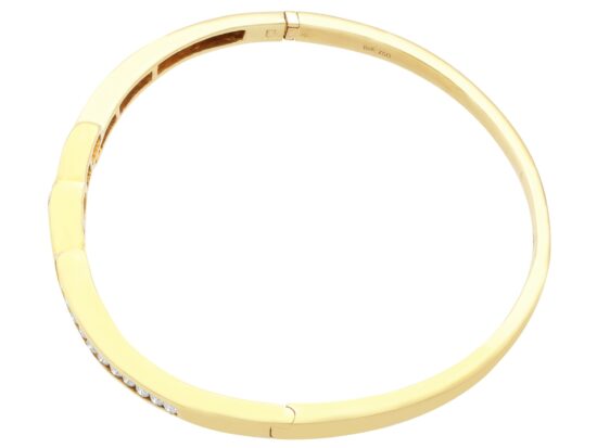 Ruby and Diamond Bangle side