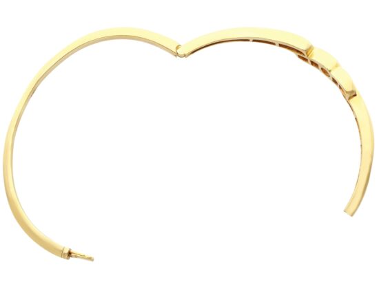 Ruby and Diamond Bangle open
