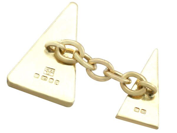 Vintage Cufflinks Reverse Back View