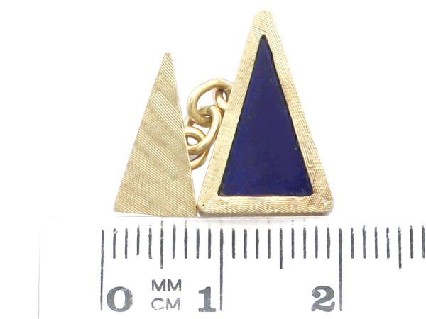 Lapis Lazuli Cufflinks Measurement View