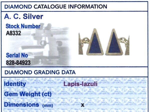 Vintage Lapis Lazuli Grading Card