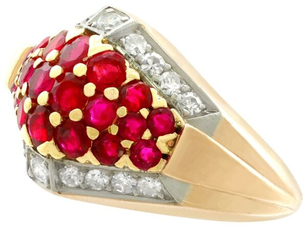 Vintage Gold Ruby Dress Ring