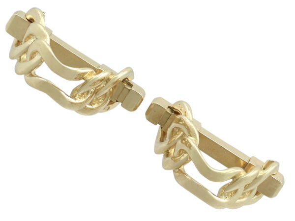 vintage gold French cufflinks