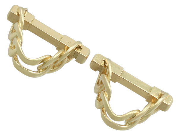 1960s gold cufflinks