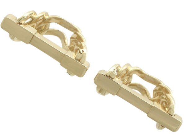 1960s gold cufflinks - france