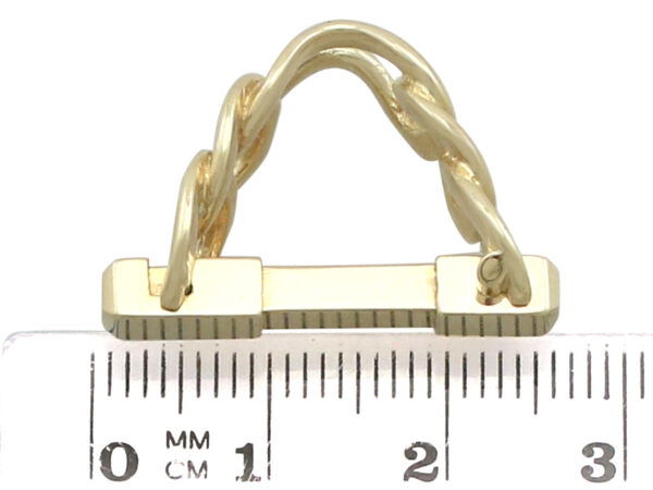 vintage French cufflink size