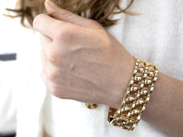 Vintage Rose Yellow Gold Bracelet