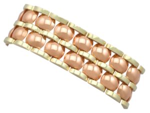14ct Rose Yellow Gold Bracelet Front