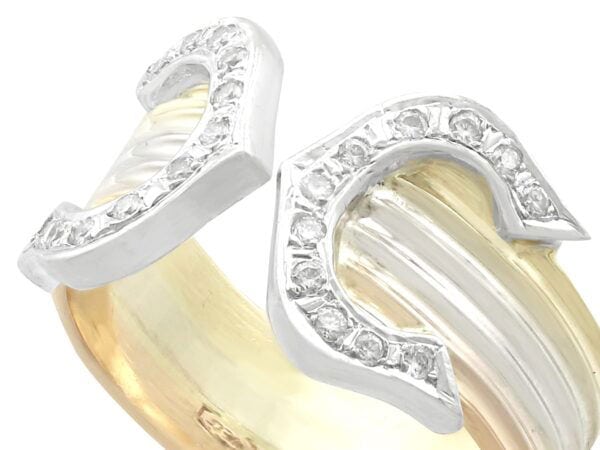Diamond Gold Ring Side View