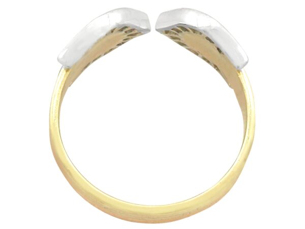 Diamond Gold Ring Side View