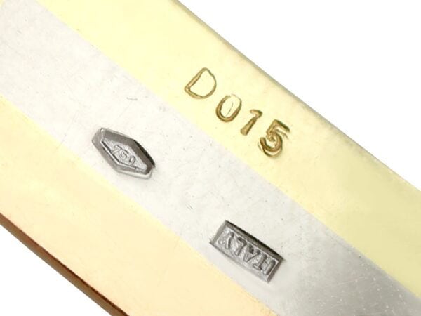 Vintage Diamond Tri Colour Gold Suite Hallmarks