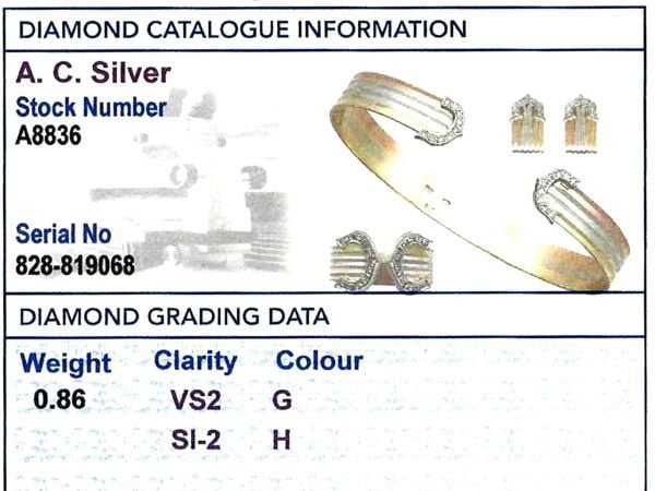 IDGL Diamond Grading Card Included