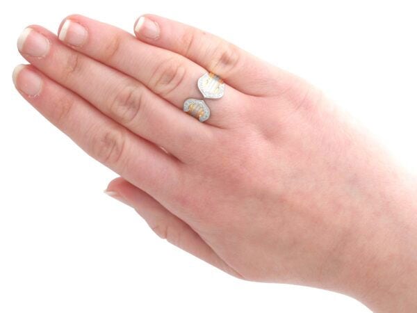 Wearing Tri Colour Gold Ring