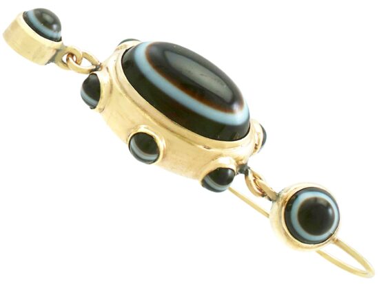 Agate Earring Side Profile Detail