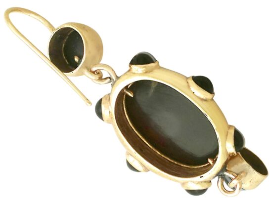 Agate Earring Reverse Detail Shot