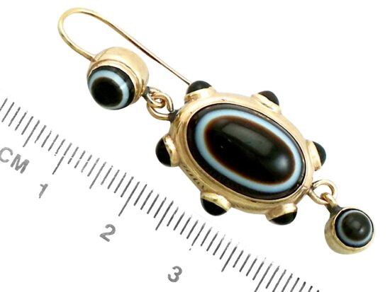 Agate Earring Size Reference Image