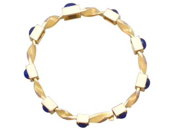 Sapphire yellow Gold Bracelet