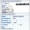 Sapphire Grading Card