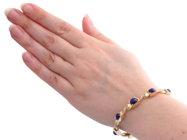 Wearing Sapphire Bracelet