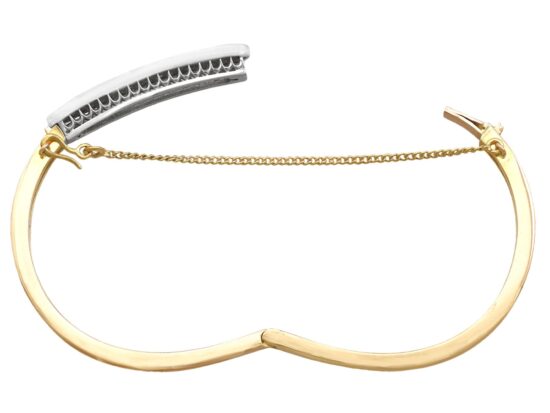 Diamond Bangle Clasp Open