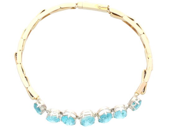 Zircon Bracelet Clasp Closed