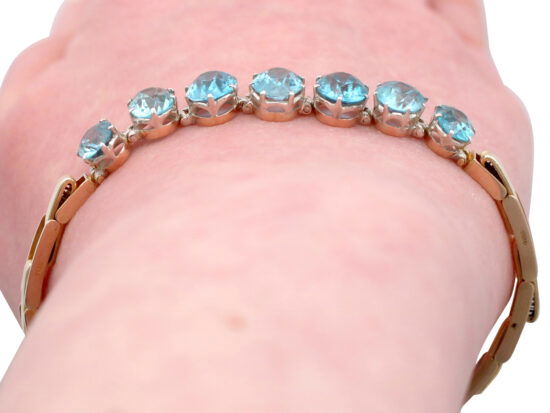 Zircon Bracelet Worn Close Up