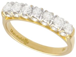 7 Diamond Half Eternity Ring