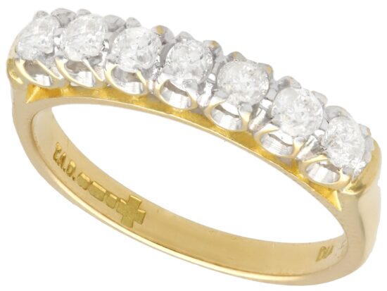 7 Diamond Half Eternity Ring