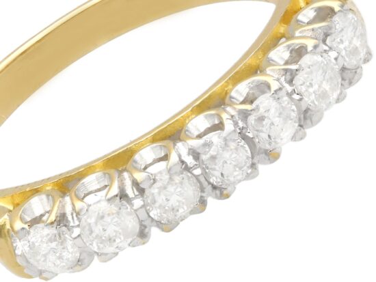 7 Diamond Half Eternity Ring