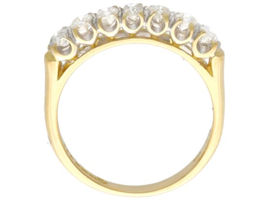 7 Diamond Half Eternity Ring