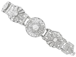 Vintage Diamond Platinum Bracelet