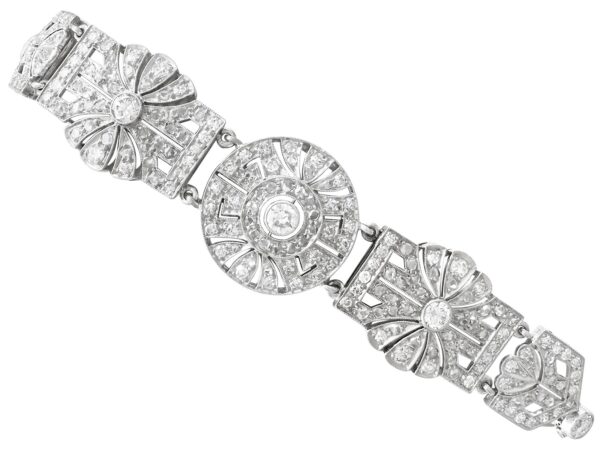 Vintage Diamond Platinum Bracelet