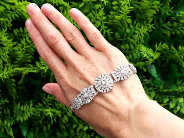 Diamond Platinum Bracelet Outside