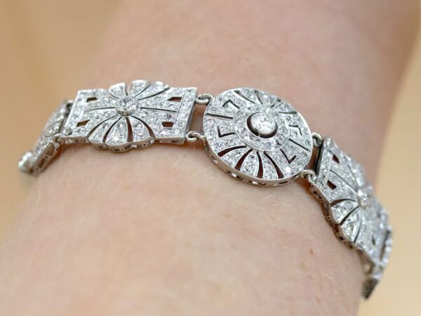 Close Up Wearing Diamond Bracelet