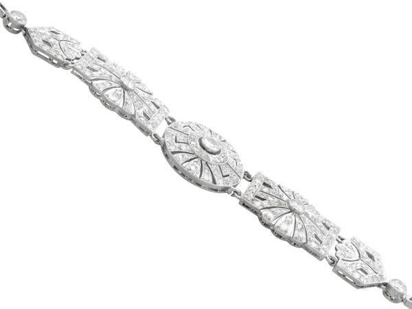 Art Deco Diamond Bracelet Side View