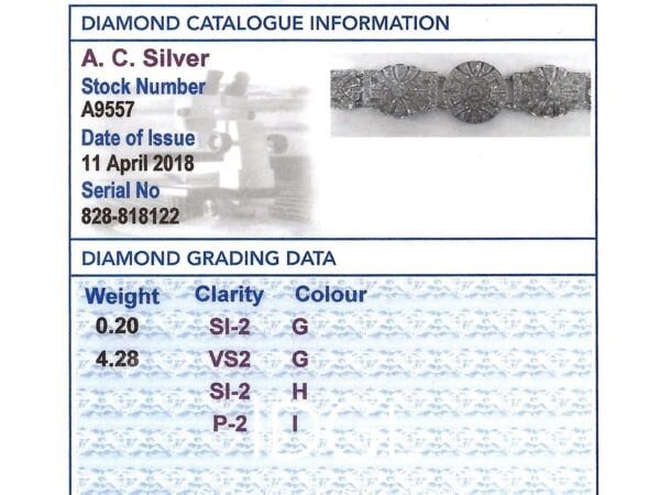 Diamond Grading Card