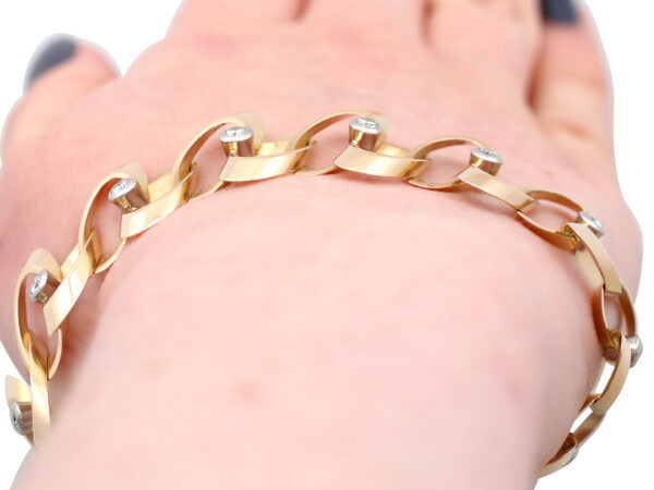 Yellow Gold Bracelet Worn Detail