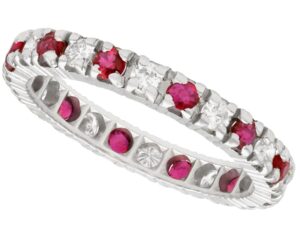Ruby and Diamond Eternity Ring