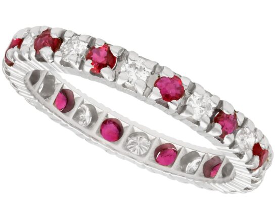Ruby and Diamond Eternity Ring