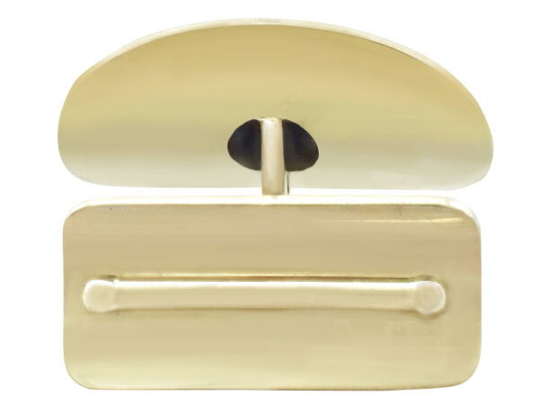 gold sapphire cufflink